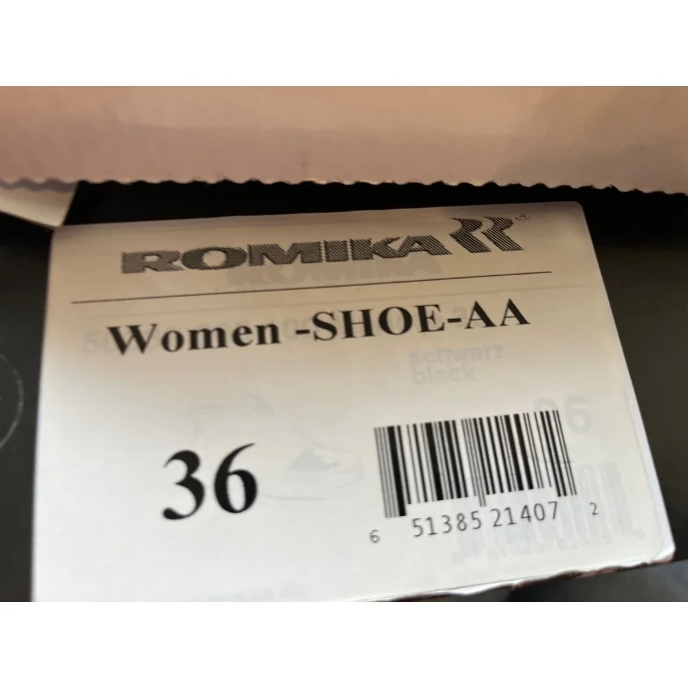 Romika Topdry Tex Waterproof Leather Ankle Boots Black Winter Shoes EU 36/US 5.5